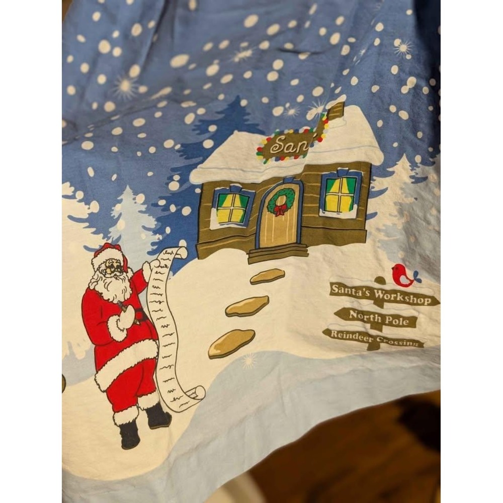 Eleanor Rose Christmas Dress | Girls 4T–5T | Blue Red Holiday Scene - Picture 3 of 8